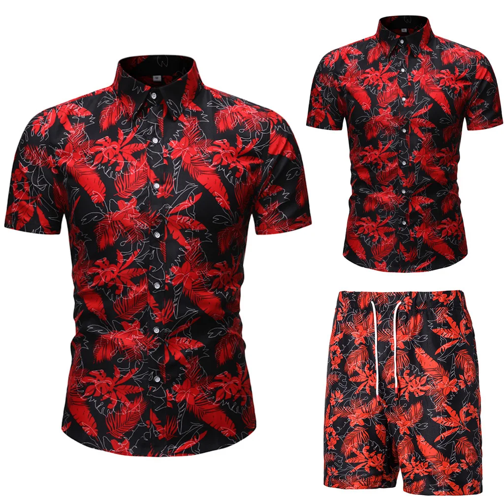 New Summer Men's Casual Hawaiian Print Shirt And Shorts Suit Men Two Piece Sets Male Holiday Beach Short Sleeve Shirt Shorts
New Summer Men's Casual Hawaiian Print Shirt And Shorts Suit Men Two Piece Sets Male Holiday Beach Short Sleeve Shirt Shorts