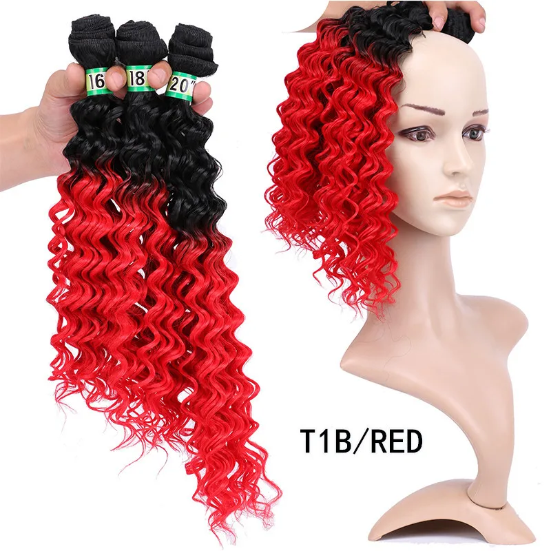 Synthetic Hair Bundles 16-20 inch Available Hair Weave Ombre Deep wave Burgundy Synthetic Hair Bundles Weave Extensions Hair
Synthetic Hair Bundles 16-20 inch Available Hair Weave Ombre Deep wave Burgundy Synthetic Hair Bundles Weave Extensions Hair