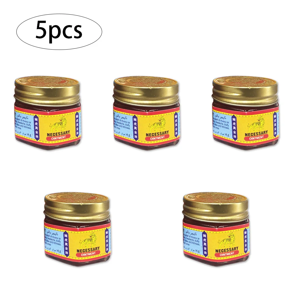 5PCS Tiger Balm Ointment Insect Bite Strength Pain Muscle Relieving Arthritis Joint Body Pain Thailand Painkiller
5PCS Tiger Balm Ointment Insect Bite Strength Pain Muscle Relieving Arthritis Joint Body Pain Thailand Painkiller