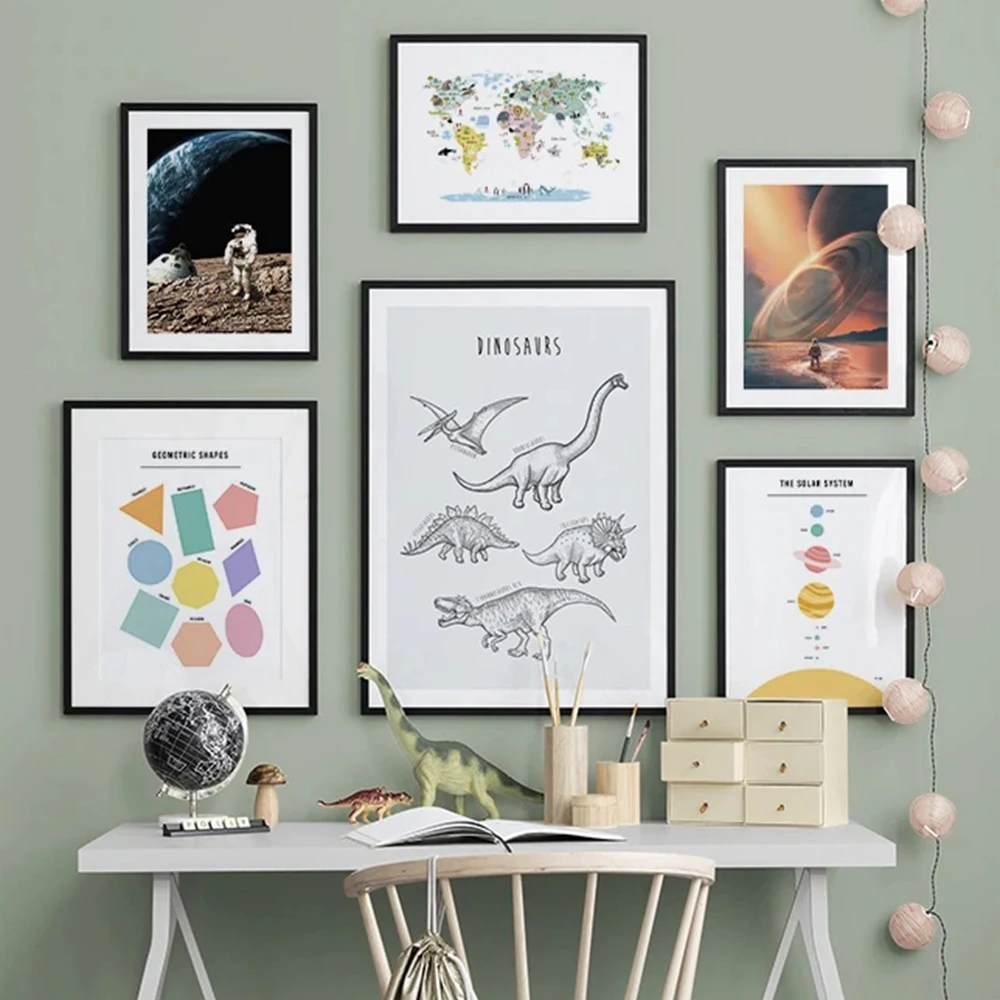 Space Dreamer Gallery Wall Art Canvas Painting Geometric Dinosaur Nordic Posters and Prints Decor Picture Modern Home Decoration
Space Dreamer Gallery Wall Art Canvas Painting Geometric Dinosaur Nordic Posters and Prints Decor Picture Modern Home Decoration