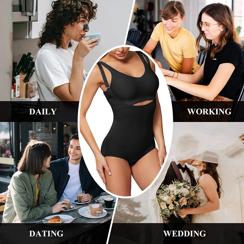 Women's Bodysuit Shapewear Full Body Shaper Weight Loss Slimming Seamless V Neck Underwear Invisible Shapewear Sexy Body Suit
Women's Bodysuit Shapewear Full Body Shaper Weight Loss Slimming Seamless V Neck Underwear Invisible Shapewear Sexy Body Suit