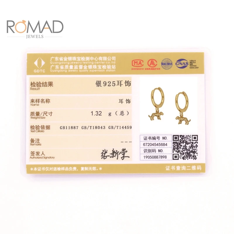 ROMAD 925 Sterling Silver Animal Shape Hoops Earrings For Women Cheetah Pendant Gold Earrings Jewelry Pendientes Mujer
ROMAD 925 Sterling Silver Animal Shape Hoops Earrings For Women Cheetah Pendant Gold Earrings Jewelry Pendientes Mujer