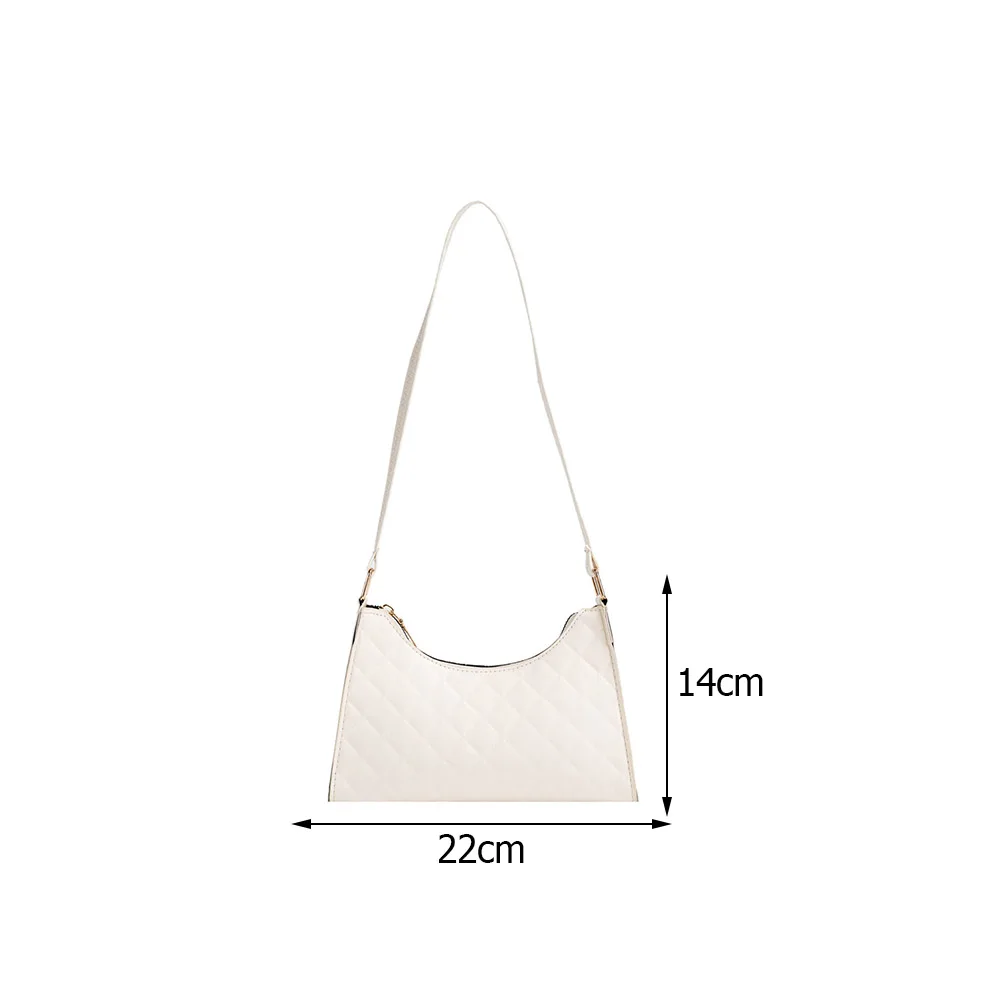 Fashion Women Lattice Pattern Shoulder Underarm Bag Ladies Casual Small Handbags Purse PU Leather Solid Color Top-handle Bags 
Fashion Women Lattice Pattern Shoulder Underarm Bag Ladies Casual Small Handbags Purse PU Leather Solid Color Top-handle Bags