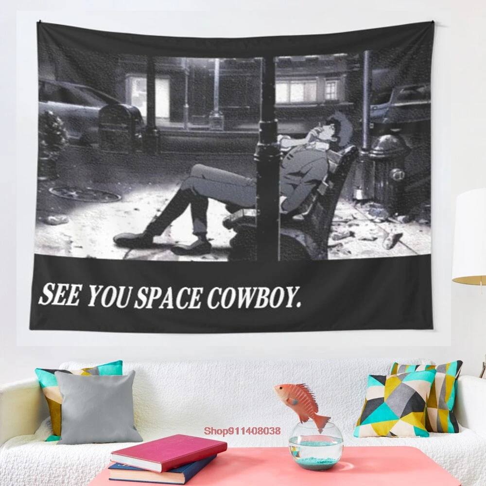 Ковбойский гобелен Cowboy Bebop See You Space, больше размеров, домашняя гостиная, спальня, декоративное настенное одеяло
Ковбойский гобелен Cowboy Bebop See You Space, больше размеров, домашняя гостиная, спальня, декоративное настенное одеяло