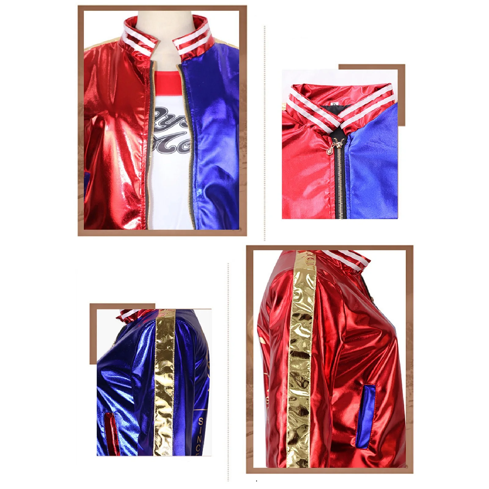 Harleen Wig Suicide Cosplay Costumes Harley Squad Quinn Monster T Shirt Coat Jacket Pants Bracelet Belt Necklace Gloves Accessor
Harleen Wig Suicide Cosplay Costumes Harley Squad Quinn Monster T Shirt Coat Jacket Pants Bracelet Belt Necklace Gloves Accessor