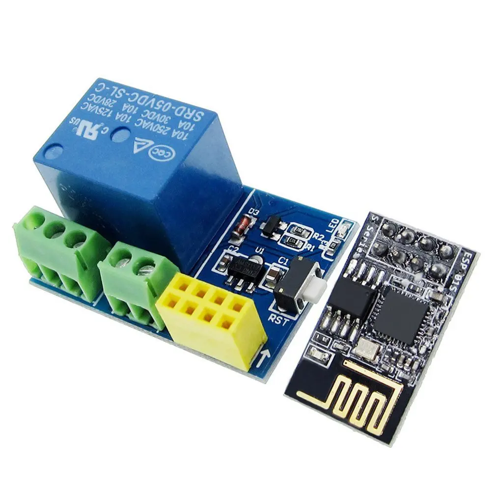 Релейный модуль ESP8266 ESP-01/01S 5V WiFi, дистанционное управление умным домом, переключатель, разблокировка через приложение для телефона, умная ро... 
Релейный модуль ESP8266 ESP-01/01S 5V WiFi, дистанционное управление умным домом, переключатель, разблокировка через приложение для телефона, умная ро...