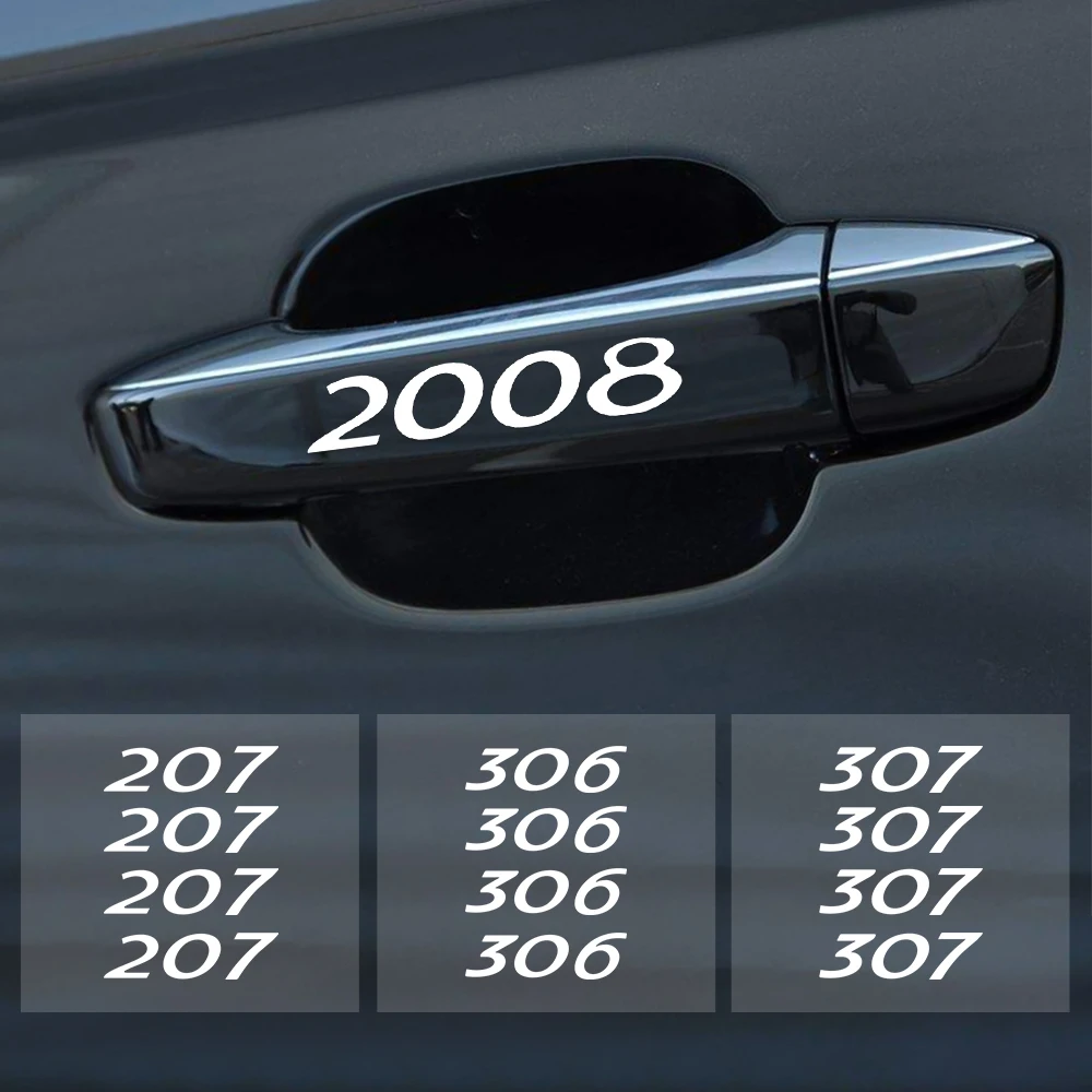 4PCS Car Wiper Door Handle Reflective Stickers Mirror Decal for Peugeot 106 107 108 206 207 208 306 307 308 508 2008 3008 5008 
4PCS Car Wiper Door Handle Reflective Stickers Mirror Decal for Peugeot 106 107 108 206 207 208 306 307 308 508 2008 3008 5008