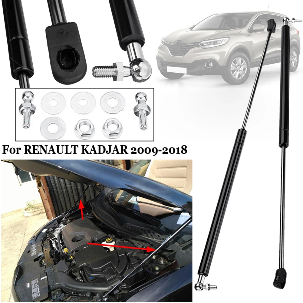 Struts For RENAULT KADJAR 2009-2018 Black Left/Right Front Bonnet Hood 570mm car Front Bonnet Struts Car accessories Repair Tool
Struts For RENAULT KADJAR 2009-2018 Black Left/Right Front Bonnet Hood 570mm car Front Bonnet Struts Car accessories Repair Tool