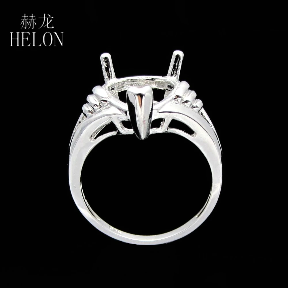 HELON 10X13mm Pear cut 925 Sterling Silver Engagement Wedding Ring Women Fine Jewelry Vintage Wedding Semi Mount Ring Setting
HELON 10X13mm Pear cut 925 Sterling Silver Engagement Wedding Ring Women Fine Jewelry Vintage Wedding Semi Mount Ring Setting