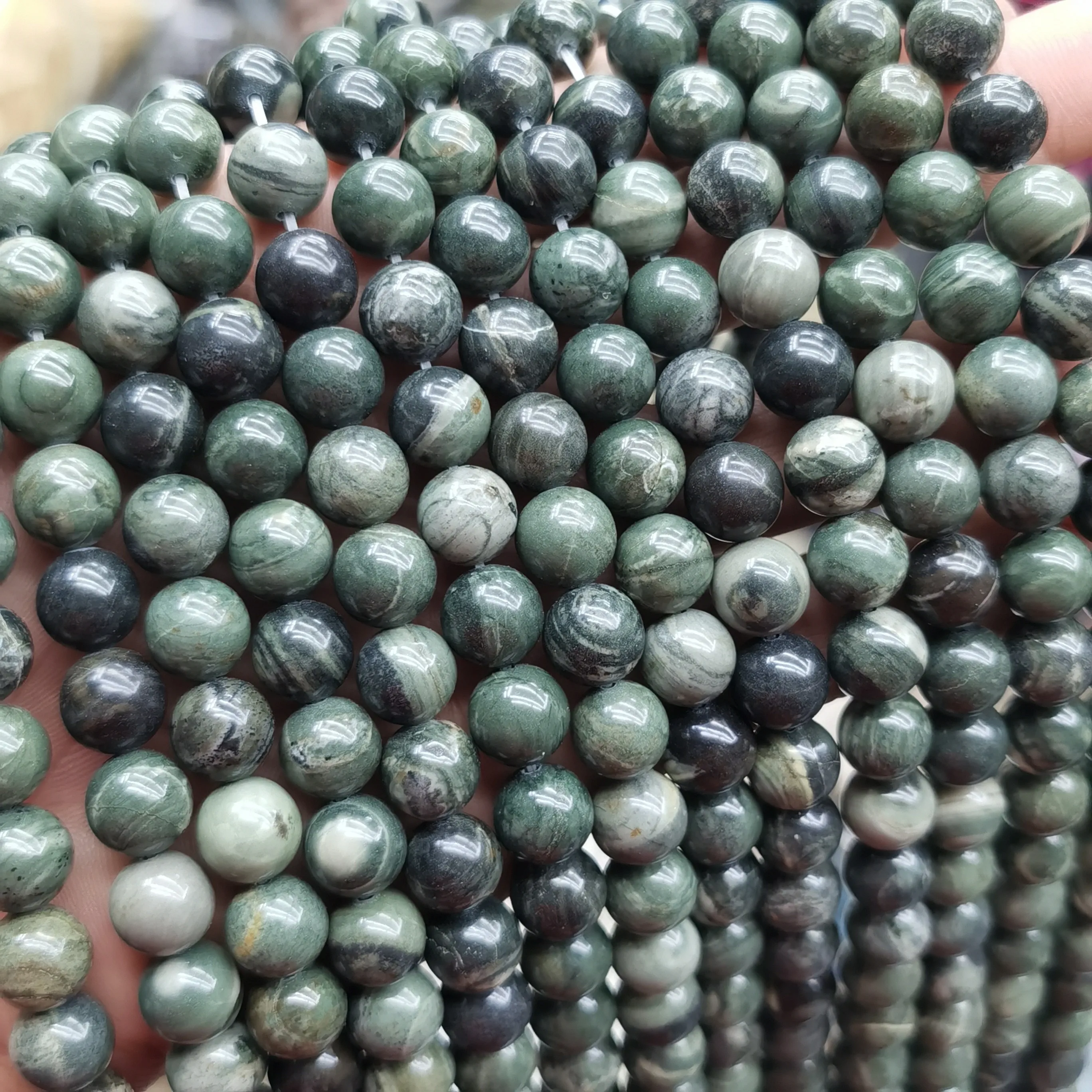 Free shipping (1strands/set)Green wood stone4mm-12mm round bead natural stone long chain, suitable for DIY various production
Free shipping (1strands/set)Green wood stone4mm-12mm round bead natural stone long chain, suitable for DIY various production