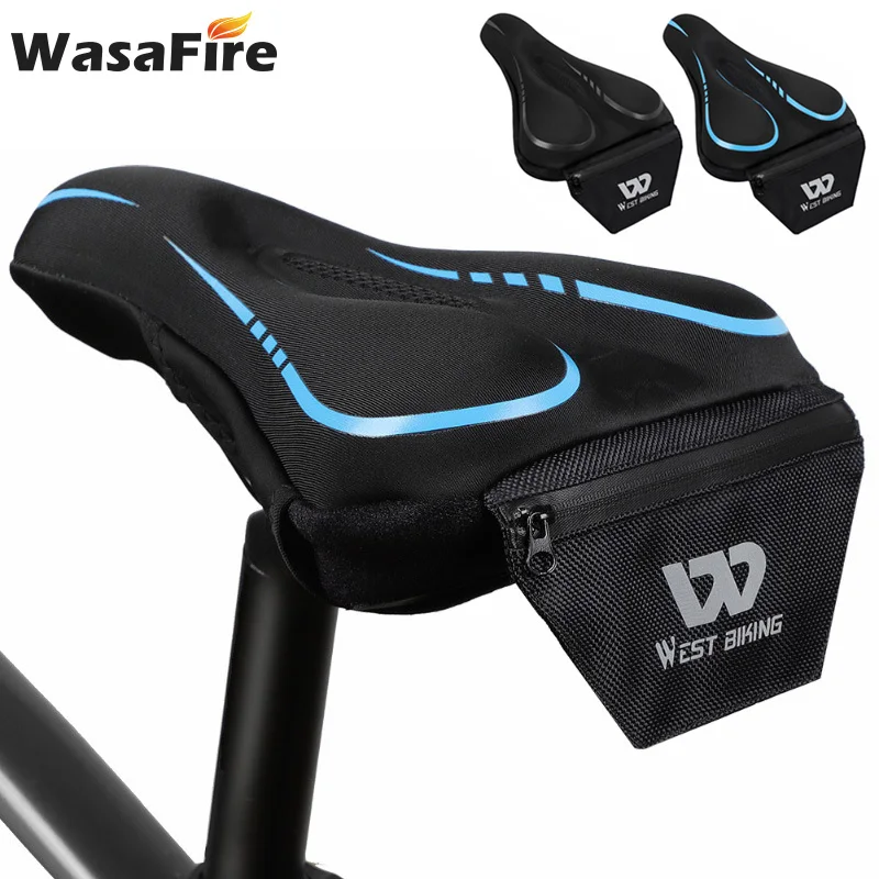 Mountain Bike Saddle Bicycle Cushion Cover with Reflective Storage Bag Sponge Silicone Soft Cushion Mtb Bike Riding Equipment
Mountain Bike Saddle Bicycle Cushion Cover with Reflective Storage Bag Sponge Silicone Soft Cushion Mtb Bike Riding Equipment