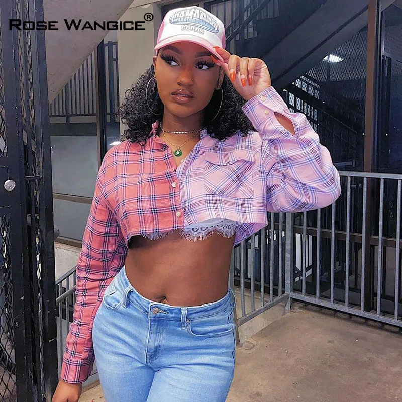 College Style Stitching Contrast Color Long-sleeved Plaid Short Top 2021 Autumn Women Fashion High Street Streetwear Wear
College Style Stitching Contrast Color Long-sleeved Plaid Short Top 2021 Autumn Women Fashion High Street Streetwear Wear