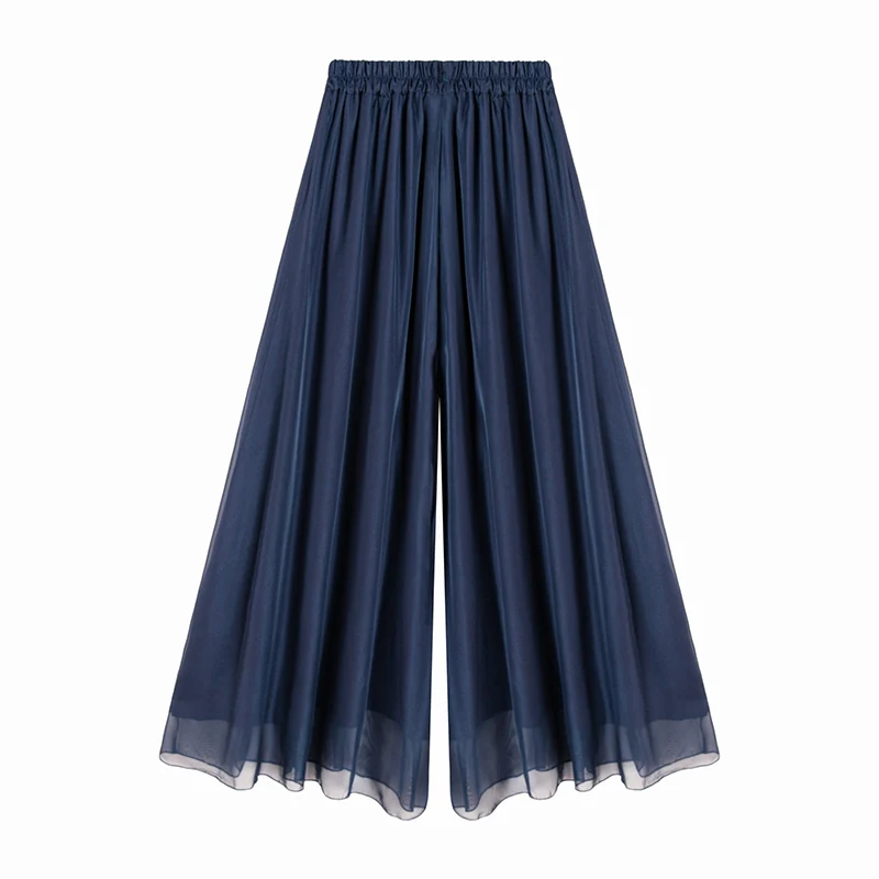 Casual Elastic High Waist Wide-leg Pants Summer Women Solid Color Loose Trousers Chic Streetwear Office Female Chiffon Pants
Casual Elastic High Waist Wide-leg Pants Summer Women Solid Color Loose Trousers Chic Streetwear Office Female Chiffon Pants