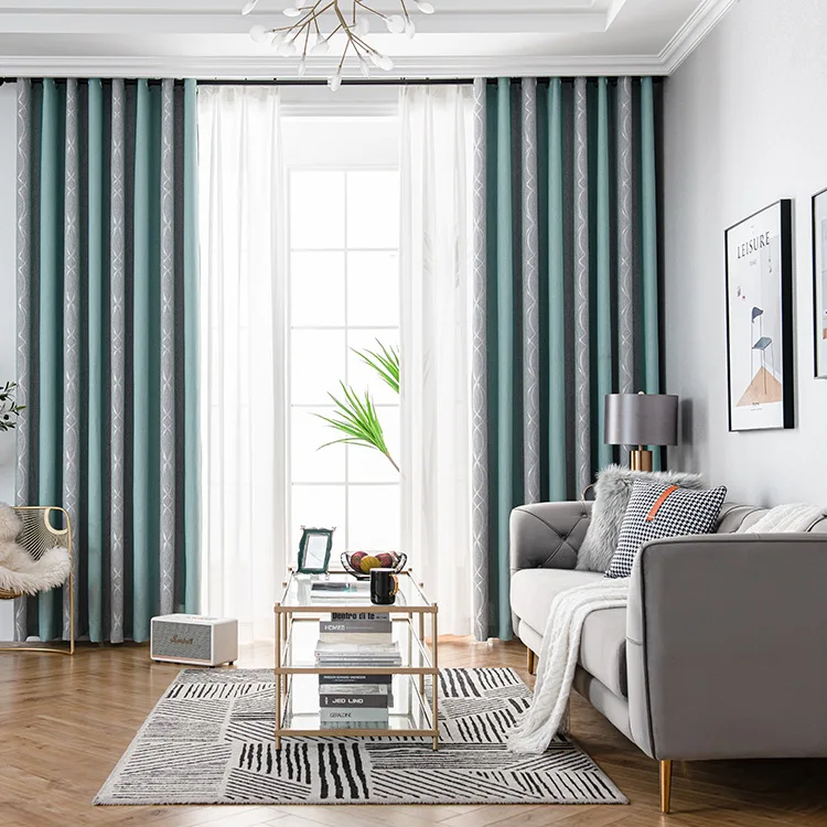 Nordic Simple Full Blackout Curtains Yarn-dyed Jacquard Fabric For Living Room And Bedroom Balcony Customization
Nordic Simple Full Blackout Curtains Yarn-dyed Jacquard Fabric For Living Room And Bedroom Balcony Customization