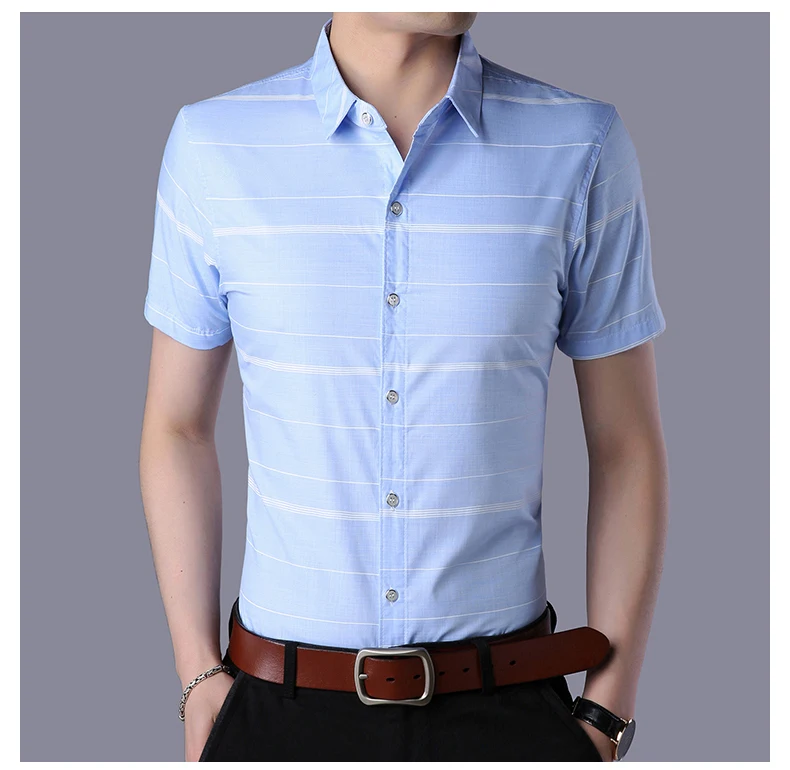 Best Sales Cheap Casual Formal Slim Fit Men's Fashion Cotton Striped Short Sleeve Shirts
Best Sales Cheap Casual Formal Slim Fit Men's Fashion Cotton Striped Short Sleeve Shirts