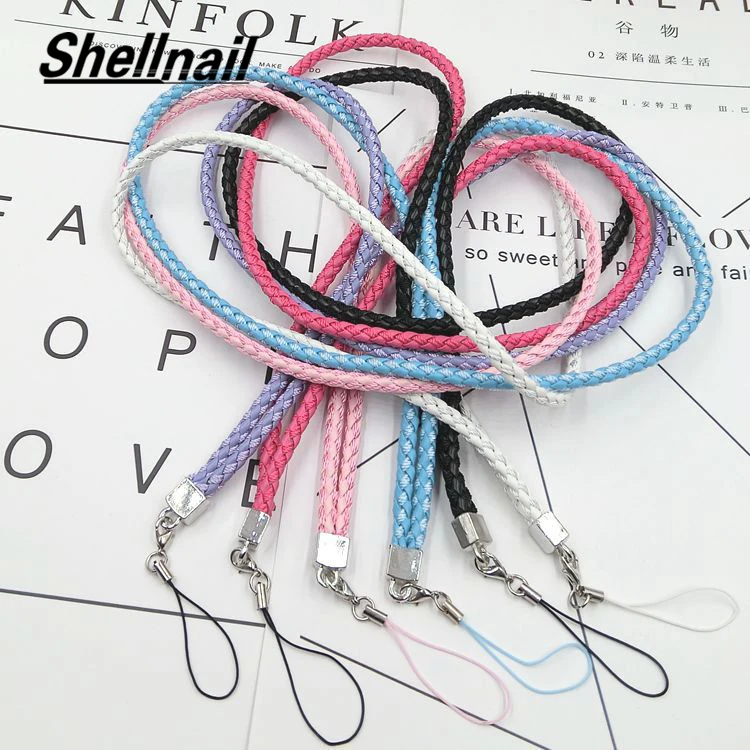 

Shellnail Mobile Phone Straps For Camera Cell Phone IPod USB Mp3 Mp4 New Braided Rope Lanyard Sweater Chain Braided Neck Straps