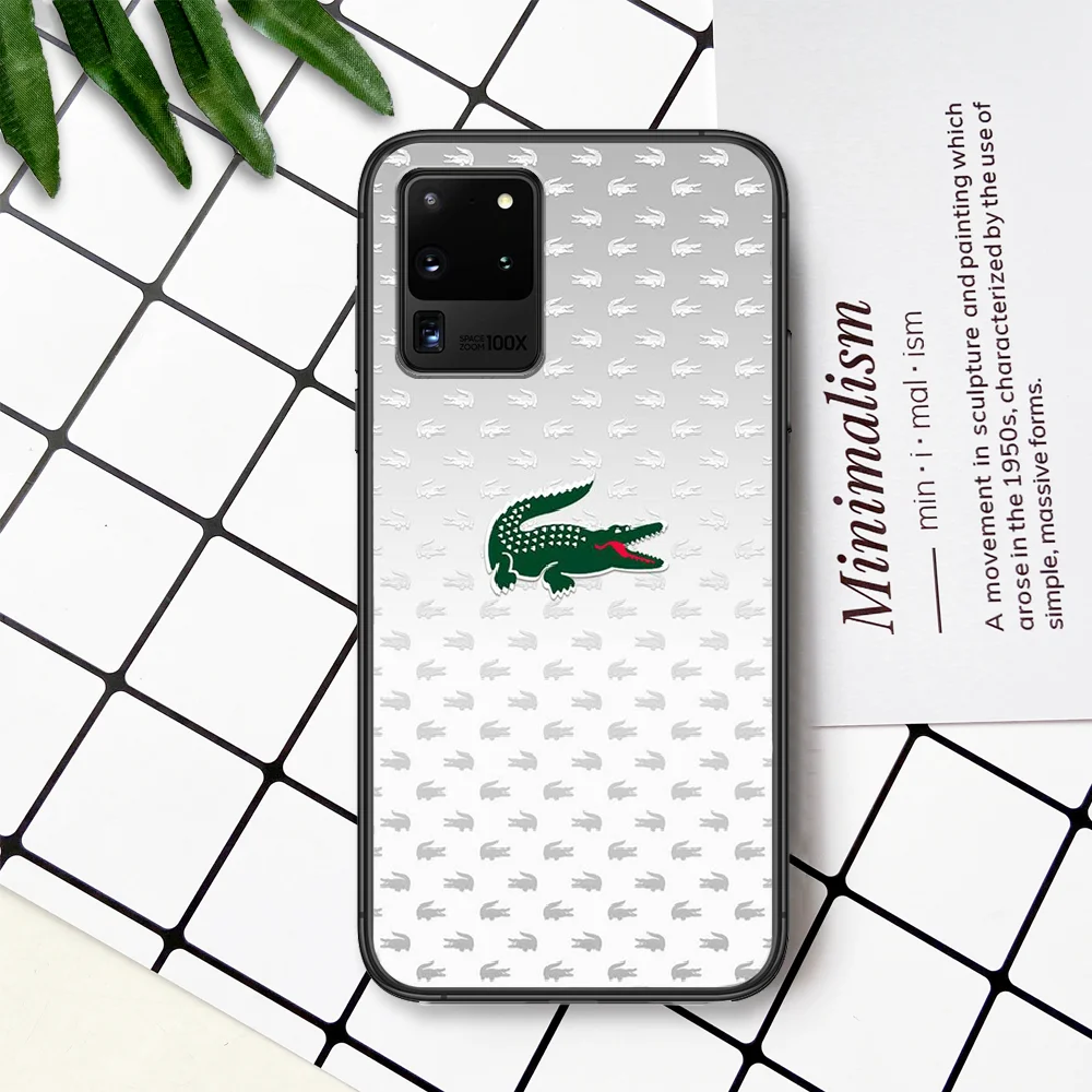 French Luxury Brand LACOETE Phone Case For Samsung Galaxy Note S 8 9 10 20 Plus E Lite Uitra black Cover Soft Prime Tpu Shell
French Luxury Brand LACOETE Phone Case For Samsung Galaxy Note S 8 9 10 20 Plus E Lite Uitra black Cover Soft Prime Tpu Shell