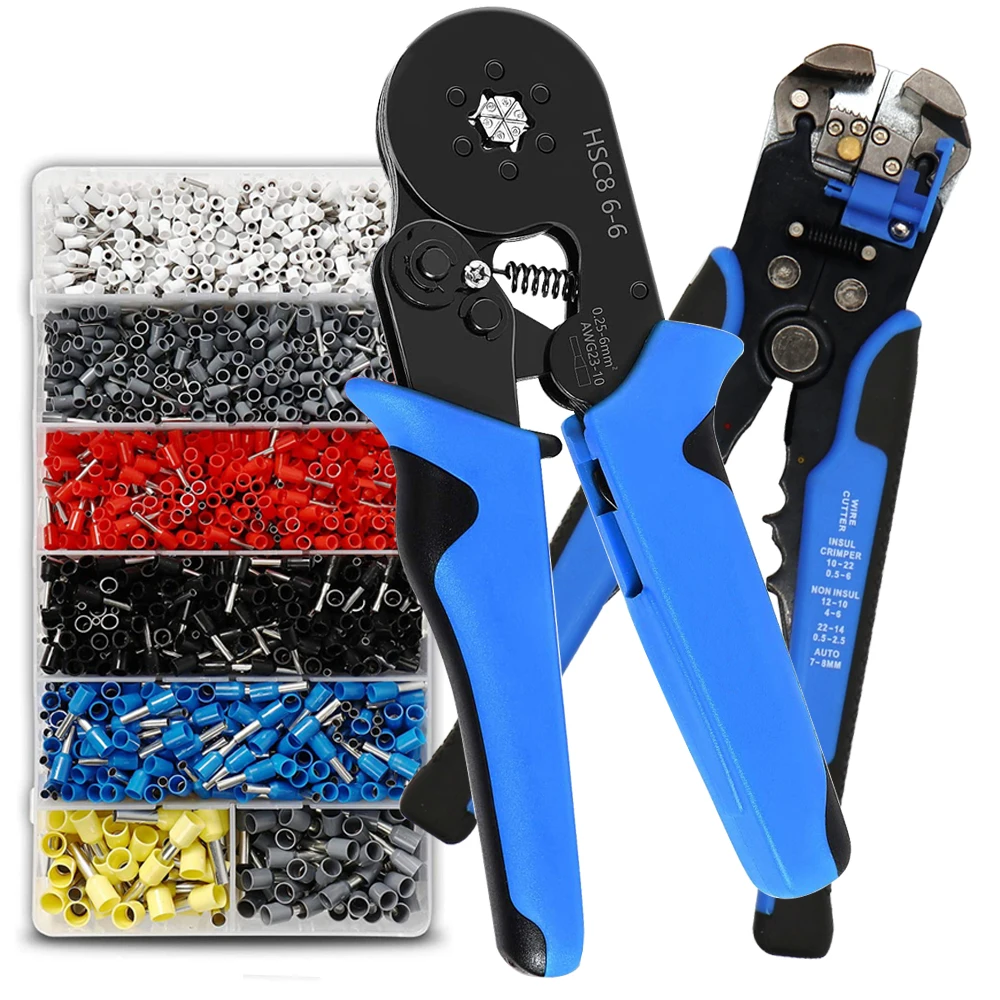 Multifunctional Wire Stripper Crimping Tool Kit - HSC8 6-6/6- 4A Pliers ,Self-Adjusting 8 Inch Cutter Crimper,For Tube Terminal
Multifunctional Wire Stripper Crimping Tool Kit - HSC8 6-6/6- 4A Pliers ,Self-Adjusting 8 Inch Cutter Crimper,For Tube Terminal