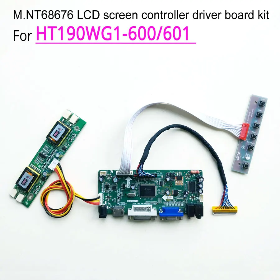For HT190WG1-600/601 19" 1440*900 M.NT68676 Screen Controller Drive Board CCFL LVDS 30Pin VGA DVI LCD Monitor Panel DIY Kit
For HT190WG1-600/601 19" 1440*900 M.NT68676 Screen Controller Drive Board CCFL LVDS 30Pin VGA DVI LCD Monitor Panel DIY Kit