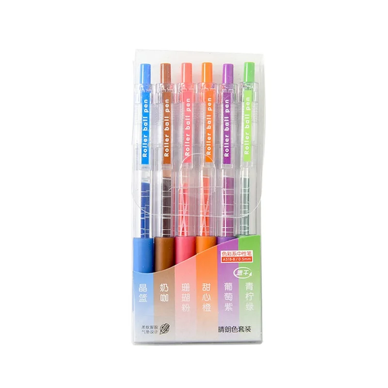 Color Ballpoint Pen Juice Pen Retro Morandi Color Pen Highlight Metallic Ballpoint Pen Push Pen Set 6Pcs/Set
Color Ballpoint Pen Juice Pen Retro Morandi Color Pen Highlight Metallic Ballpoint Pen Push Pen Set 6Pcs/Set