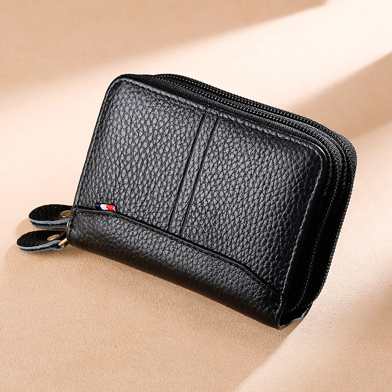 Genuine Leather Men Card Holder Unisex Business Credit Card Holder Women Rfid Zip Pocket ID Card Case Double Zipper Coin Wallet
Genuine Leather Men Card Holder Unisex Business Credit Card Holder Women Rfid Zip Pocket ID Card Case Double Zipper Coin Wallet