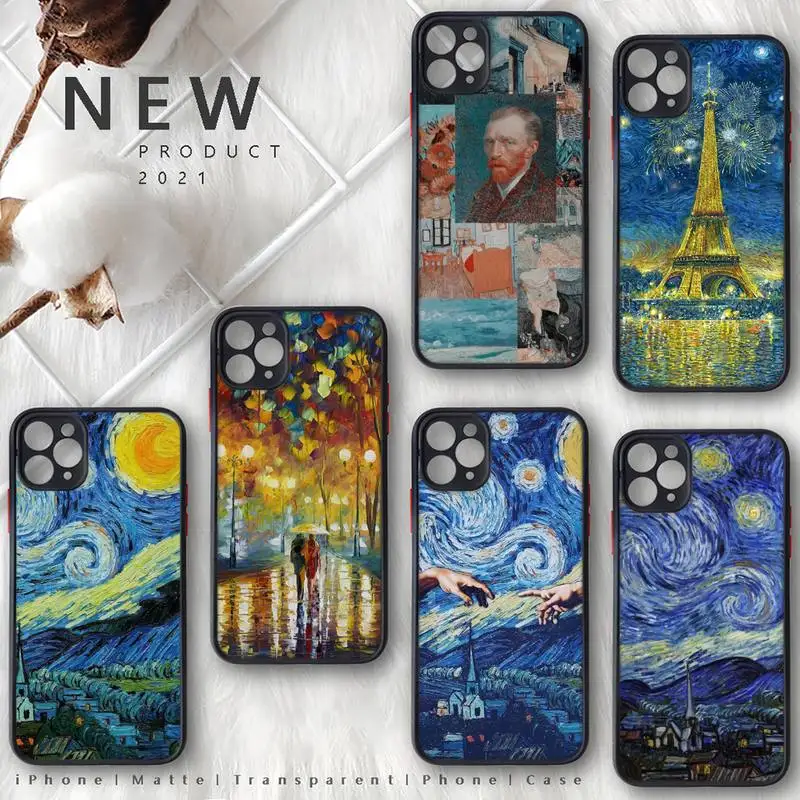 Van Gogh Starry Night Oil Painting Phone Case For iphone 13 12 11 8 7 plus mini x xs xr pro max matte transparent cover
Van Gogh Starry Night Oil Painting Phone Case For iphone 13 12 11 8 7 plus mini x xs xr pro max matte transparent cover