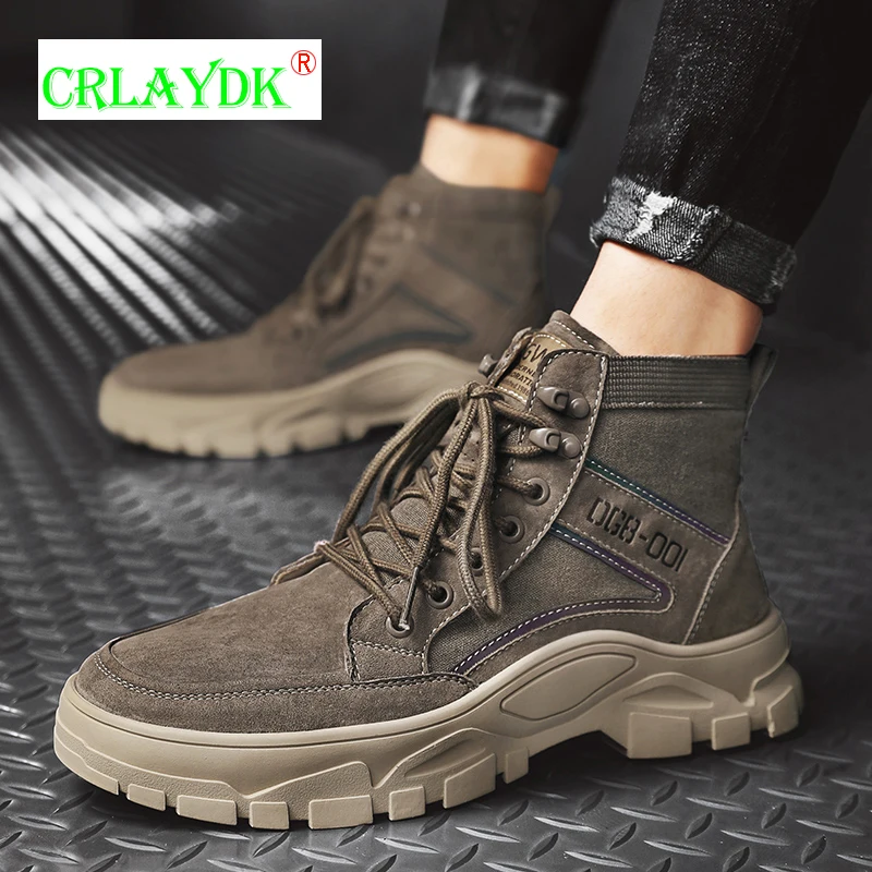 CRLAYDK Men Winter Shoes Solid Color Snow Boots Cotton Inside Antiskid Bottom Keep Warm Waterproof Ski Platform Buty Robocze
CRLAYDK Men Winter Shoes Solid Color Snow Boots Cotton Inside Antiskid Bottom Keep Warm Waterproof Ski Platform Buty Robocze