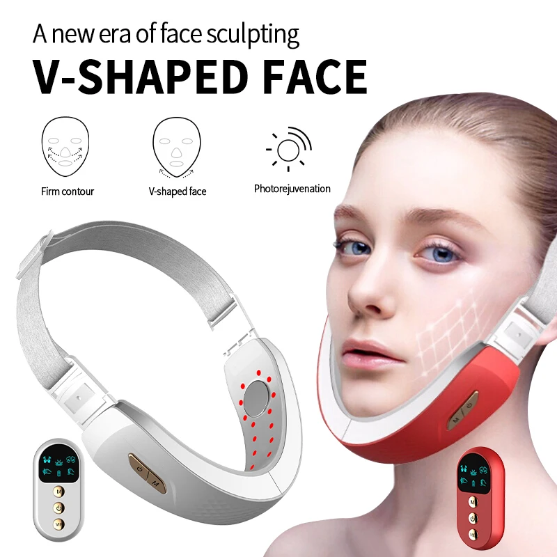 Подбородок V-Line Up Lift Belt V-Face подъемное устройство Красный Синий светодиодный светильник Фотон терапия EMS Массаж Уход за лицом машина для поху...
Подбородок V-Line Up Lift Belt V-Face подъемное устройство Красный Синий светодиодный светильник Фотон терапия EMS Массаж Уход за лицом машина для поху...