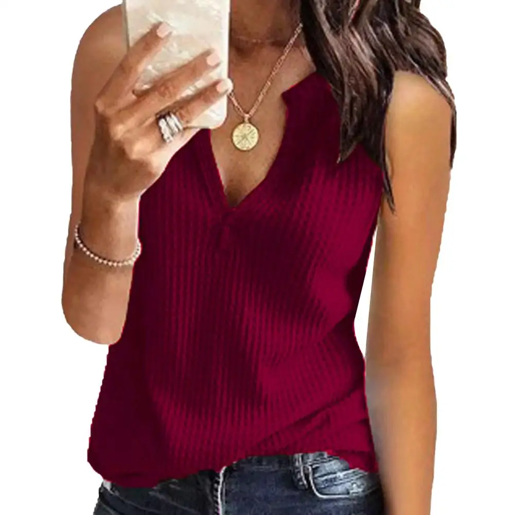 Tank Top Women Summer 2021 Solid Color Sexy V Neck Sleeveless Knitted Vest Crop Trim Vest Camisole 
Tank Top Women Summer 2021 Solid Color Sexy V Neck Sleeveless Knitted Vest Crop Trim Vest Camisole