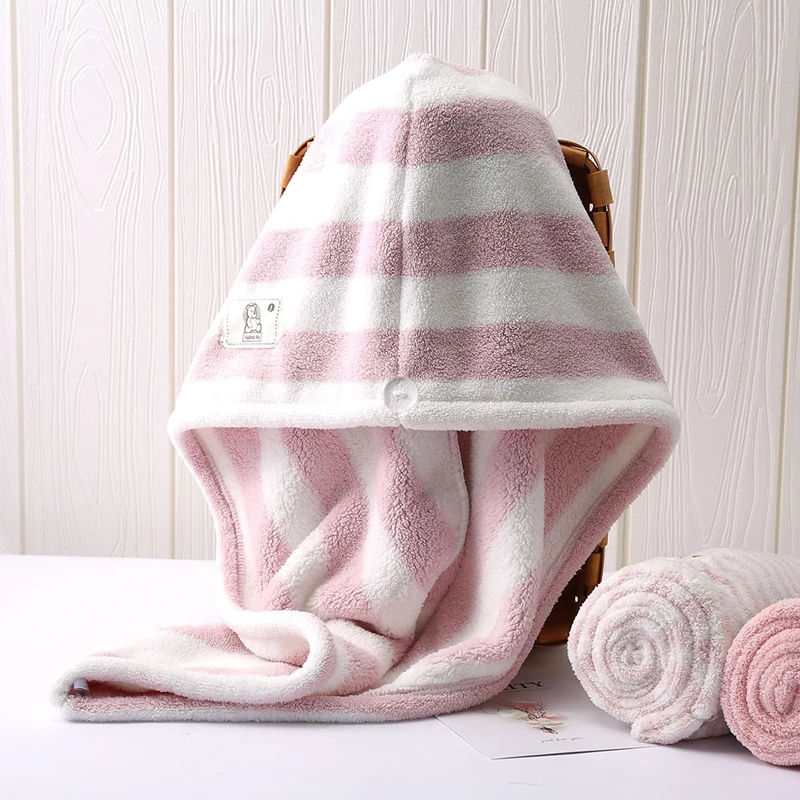 

Женское полотенце для волос, ванная комната, мягкое, супер впитывающее, быстросохнущее, микрофибра, банное полотенце, сухая шапочка для воло...
