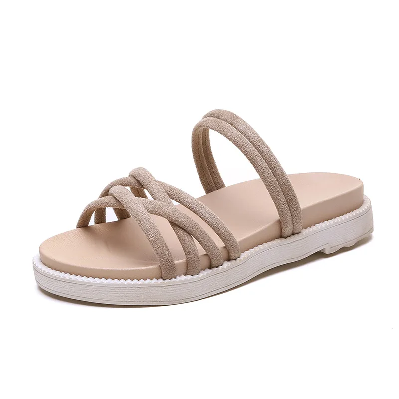 Flat Sandal Shoe Slip-on Loafers Summer Women's Strappy Heels Suit Female Beige Without Elastic Band 2021 Clear Fashion Black G
Flat Sandal Shoe Slip-on Loafers Summer Women's Strappy Heels Suit Female Beige Without Elastic Band 2021 Clear Fashion Black G