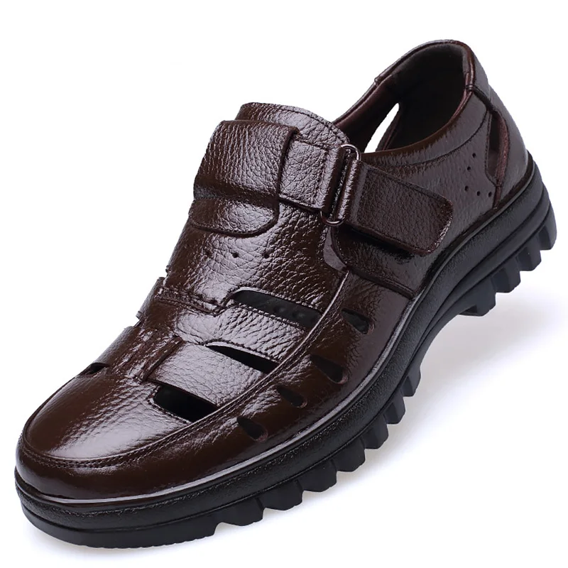 Leather Sandals Men Summer Black Shoes For Men Clogs Hollow Hook Loop Massage Driving Sandals Male Zapatos Hombre
Leather Sandals Men Summer Black Shoes For Men Clogs Hollow Hook Loop Massage Driving Sandals Male Zapatos Hombre