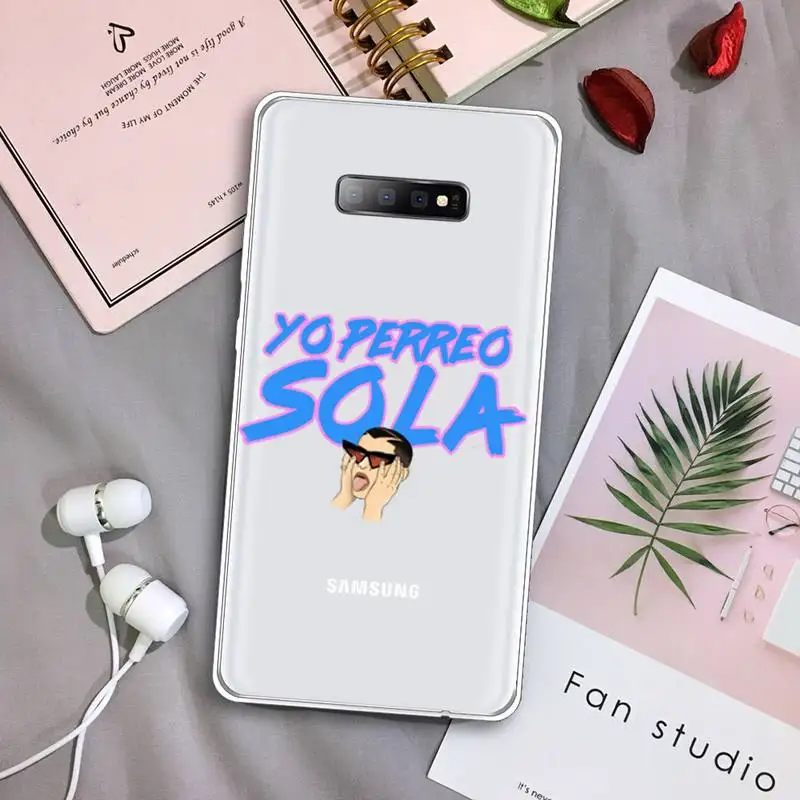 Yo Perreo Sola Bad Bunny Phone Case Transparent For Samsung Galaxy A71 A21s S8 S9 S10 plus note 20 ultra
Yo Perreo Sola Bad Bunny Phone Case Transparent For Samsung Galaxy A71 A21s S8 S9 S10 plus note 20 ultra