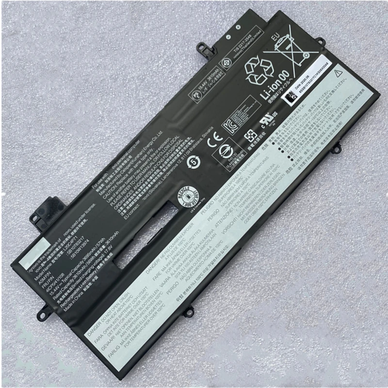 Original L20C4P71 L20M4P71 L20L4P71 L20D4P71 5B10W13972 Battery For Lenovo ThinkPad X1 Carbon 9th Yoga G6 6th Gen 20XW 20XX 2021
Original L20C4P71 L20M4P71 L20L4P71 L20D4P71 5B10W13972 Battery For Lenovo ThinkPad X1 Carbon 9th Yoga G6 6th Gen 20XW 20XX 2021