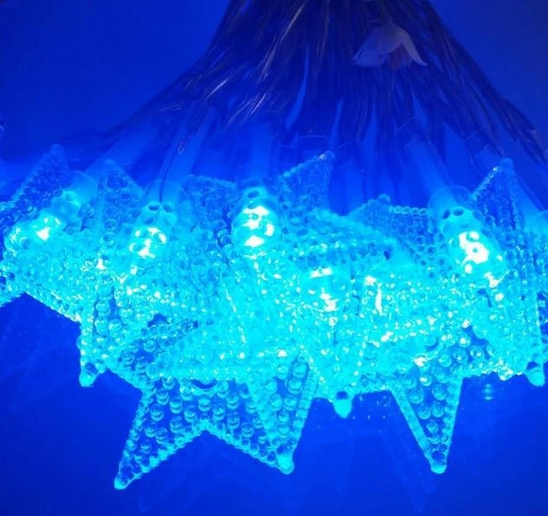 4M 40LEDs 3AA Battery Powered STAR Shaped Theme LED String Fairy Lights Christmas Holiday Wedding Decoration party Lighting
4M 40LEDs 3AA Battery Powered STAR Shaped Theme LED String Fairy Lights Christmas Holiday Wedding Decoration party Lighting
