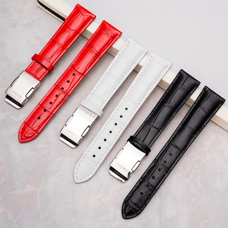 

14mm 15mm 16mm 18mm Leather Watch Band Women Watch Strap Bracelet Steel Buckle Watchband for Casio Sheen Series 5012 5010 5023