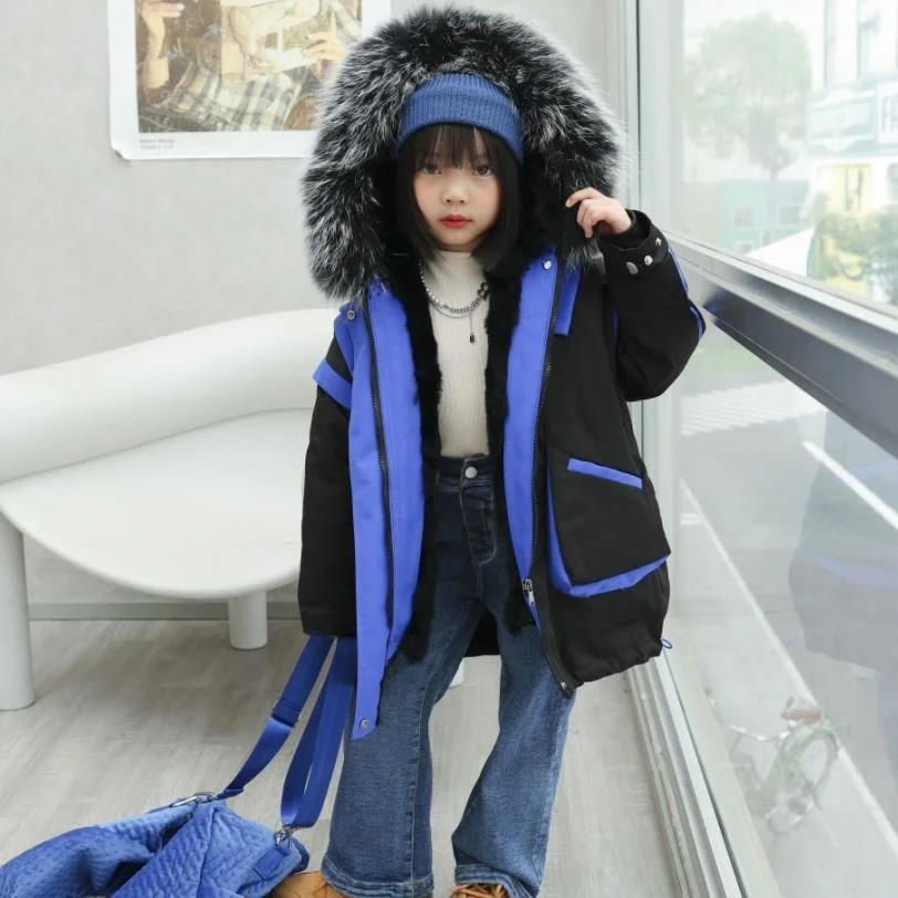 Winter New Real Fur Coat Rex Rabbit Liner Parka Overcoat Kids Thicker Warm Outerwear Boys Girls Jacket For Cold Weather A680
Winter New Real Fur Coat Rex Rabbit Liner Parka Overcoat Kids Thicker Warm Outerwear Boys Girls Jacket For Cold Weather A680