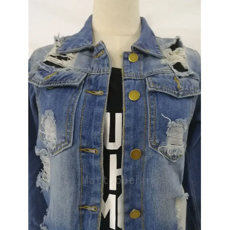 2020 Fashion Autumn Sexy Hole Tassel Female Demin Jeans Jacket Women Loose Long Jacket Outerwear Coat Casaco Feminino Streetwear 
2020 Fashion Autumn Sexy Hole Tassel Female Demin Jeans Jacket Women Loose Long Jacket Outerwear Coat Casaco Feminino Streetwear