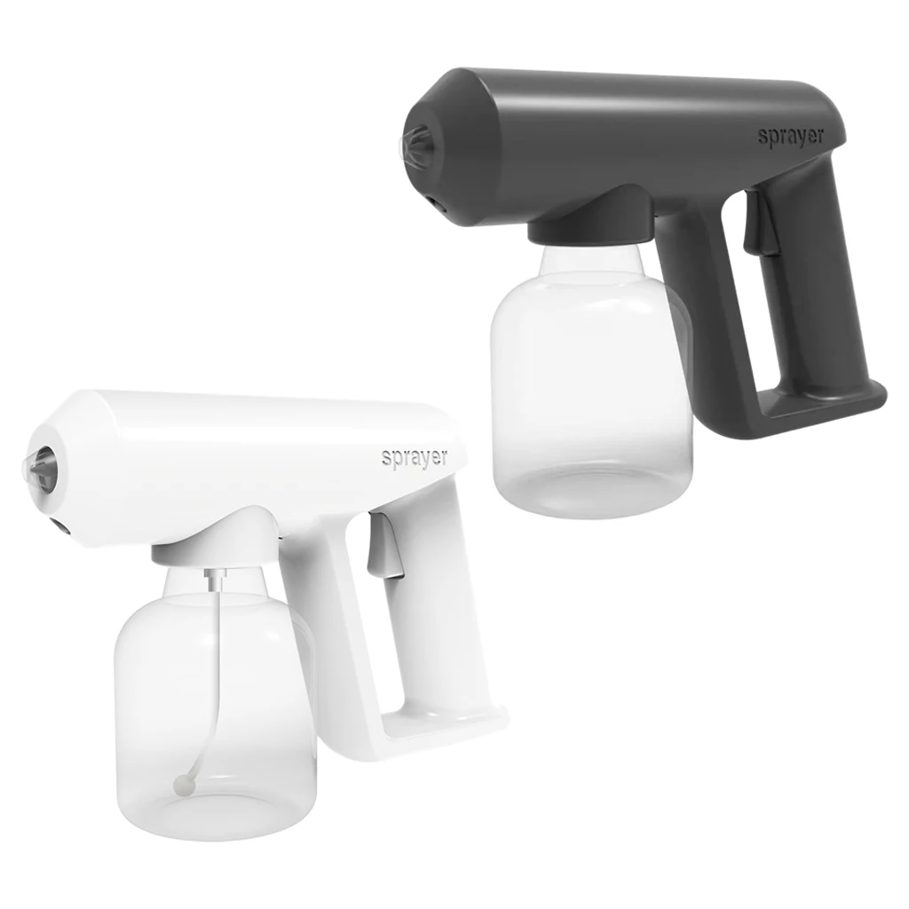 250ML Atomization Fogger Nano Disinfection Gun Spray Alcohol Disinfection Machine Household with Blue Light Gun Sprayer
250ML Atomization Fogger Nano Disinfection Gun Spray Alcohol Disinfection Machine Household with Blue Light Gun Sprayer