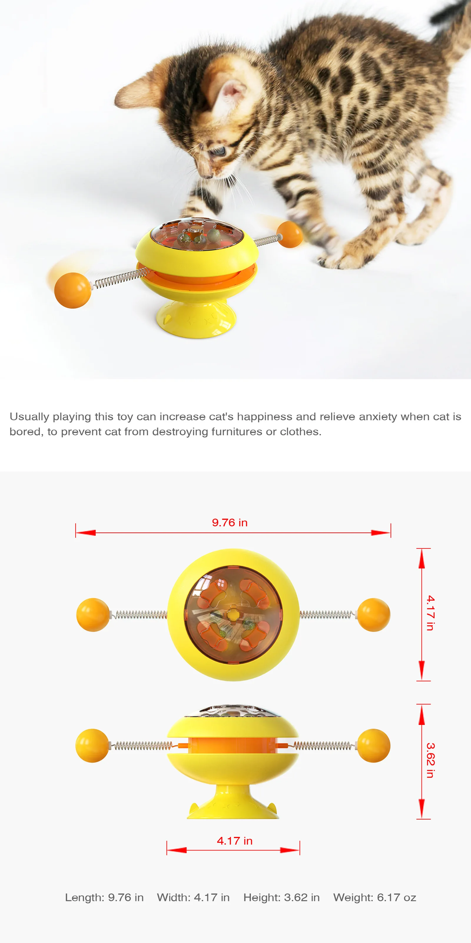 New Product Best-Selling Turntable Cat Toy Cat Teaser Cat Bucket Catnip Ball Pet Supplies 
New Product Best-Selling Turntable Cat Toy Cat Teaser Cat Bucket Catnip Ball Pet Supplies