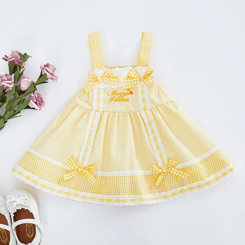 Baby Girls Summer Light Dress 2021 Children Princess Party Vest Dress Kids Yellow Plaid Clothing Toddler Girl Embroidery Clothes
Baby Girls Summer Light Dress 2021 Children Princess Party Vest Dress Kids Yellow Plaid Clothing Toddler Girl Embroidery Clothes