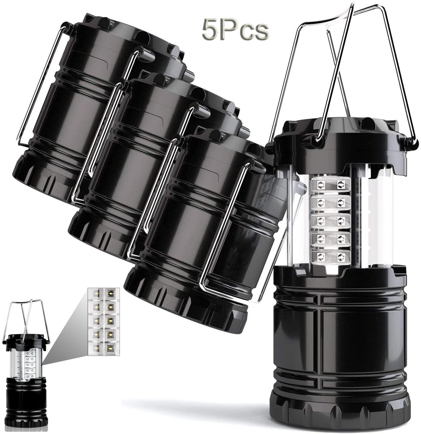 

5/3/1 Pack LED Camping Lantern Lanterns Suitable Survival Kits For Hurricane Emergency Light For Storm Outages Outdoor Portable