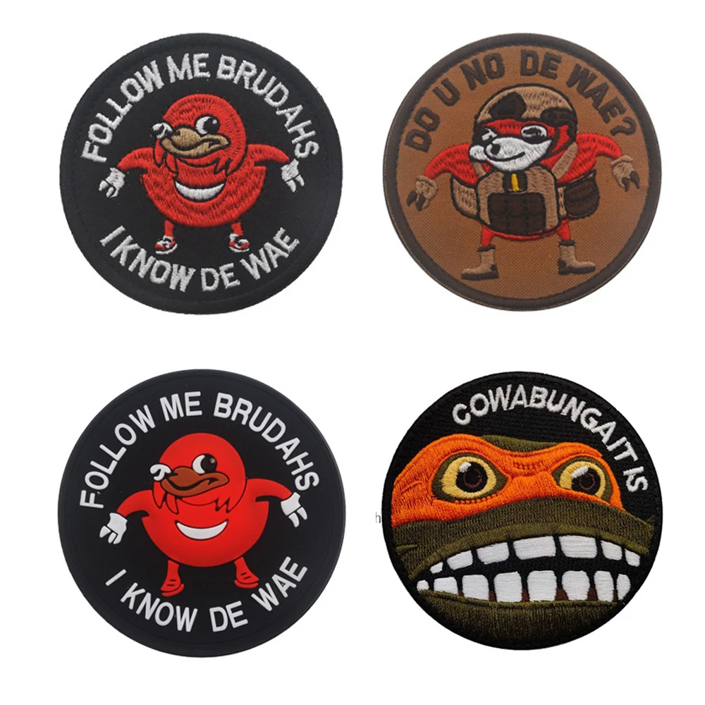 Обувь для косплея Аниме мультфильм Cowabunga это вышивка в стиле милитари от Стикеры
