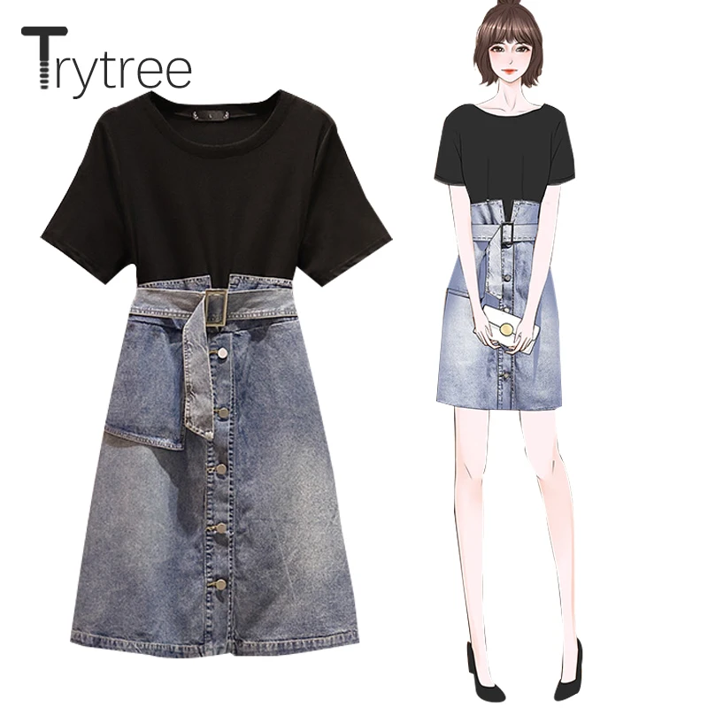 Платье Trytree женское повседневное с круглым вырезом, однобортное свободное модное платье-двойка в ковбойском стиле, с пэчворком и карманами, ...
Платье Trytree женское повседневное с круглым вырезом, однобортное свободное модное платье-двойка в ковбойском стиле, с пэчворком и карманами, ...