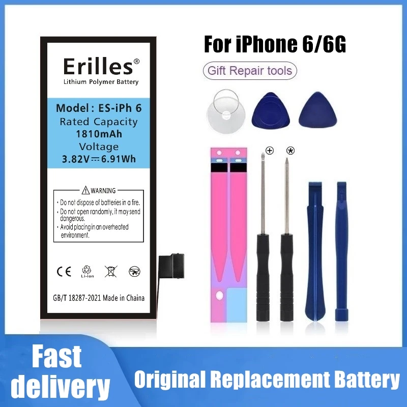 Original Battery High Quality Real capacity 1810mAh For iPhone 6 Battery 0 cycle Batteries for iphone 6g iPhone6 iphone6 Bateria
Original Battery High Quality Real capacity 1810mAh For iPhone 6 Battery 0 cycle Batteries for iphone 6g iPhone6 iphone6 Bateria