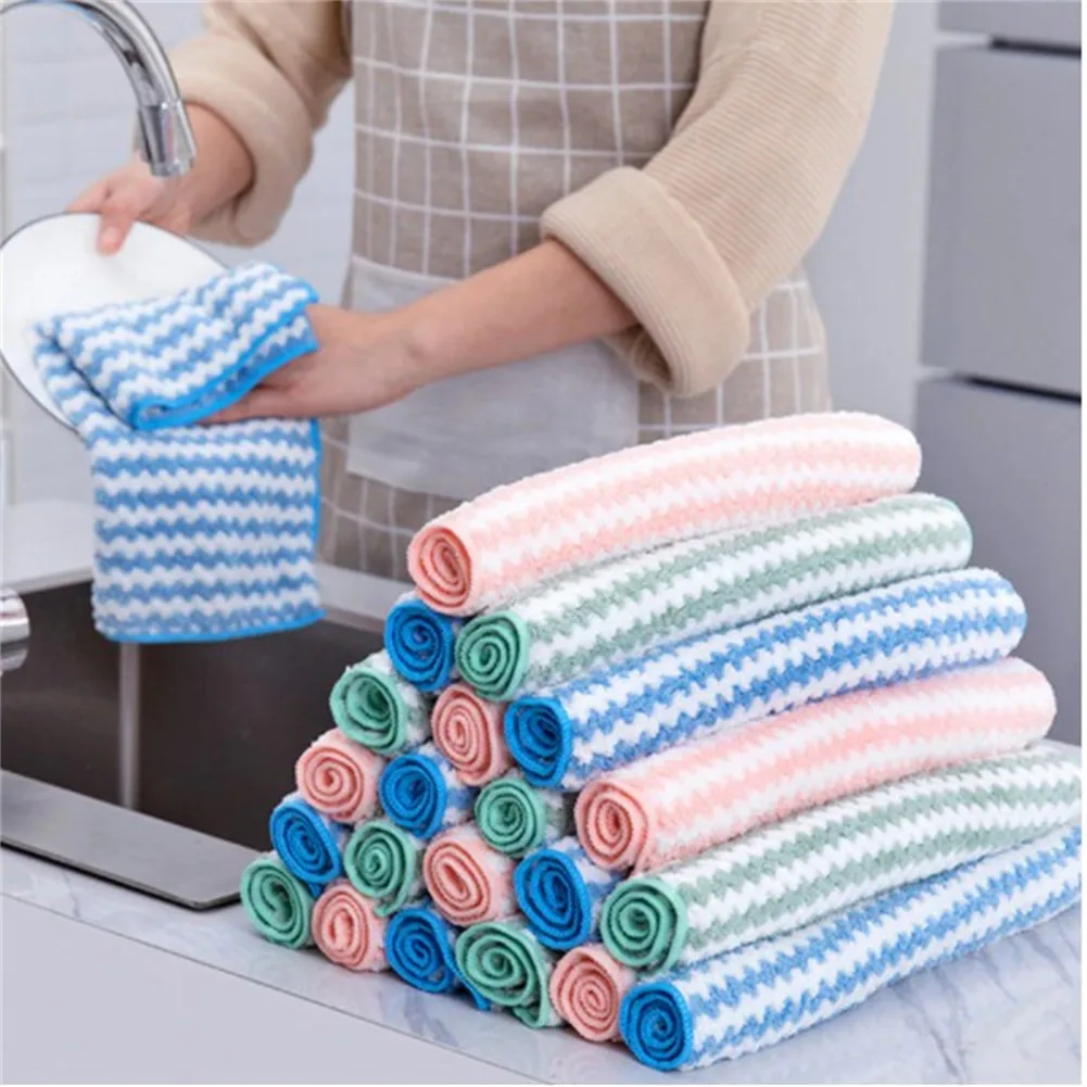 25*25CM Dishwashing Cloth Housework Cleaning Lazy Kitchen Absorbent Thickened Hand Towel High Quality
25*25CM Dishwashing Cloth Housework Cleaning Lazy Kitchen Absorbent Thickened Hand Towel High Quality