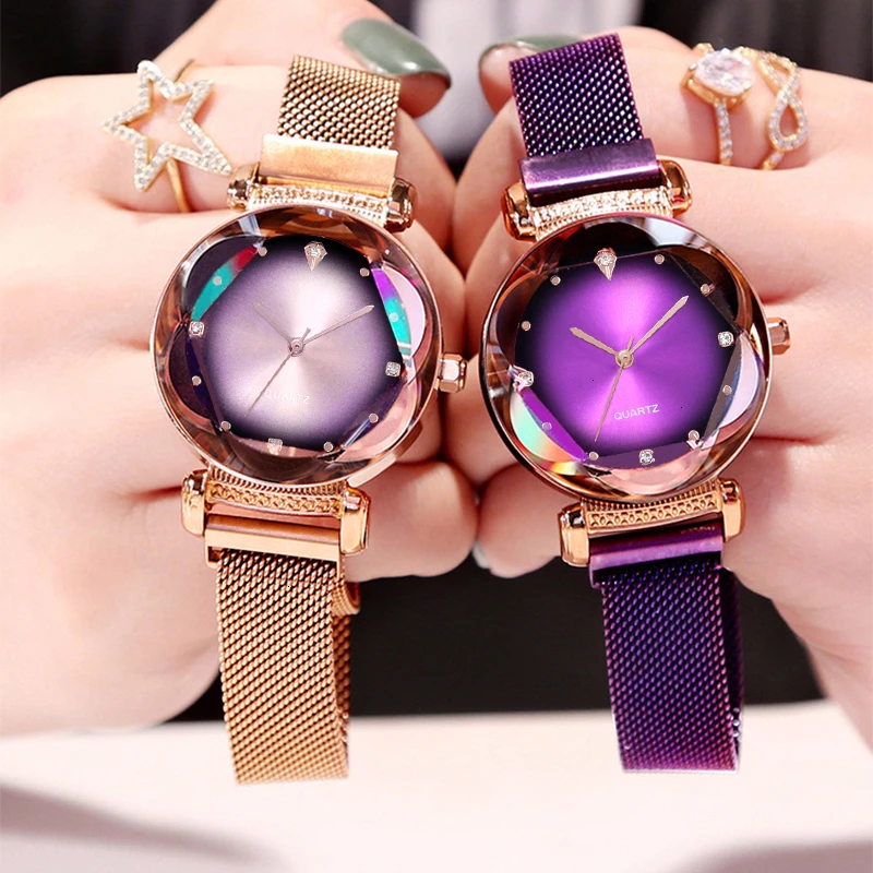 New 2020 Women Watches Fashion Gradient Color Women Luxury Rose Gold Watches Magnet Watch Quartz montre femme horloges vrouwen
New 2020 Women Watches Fashion Gradient Color Women Luxury Rose Gold Watches Magnet Watch Quartz montre femme horloges vrouwen