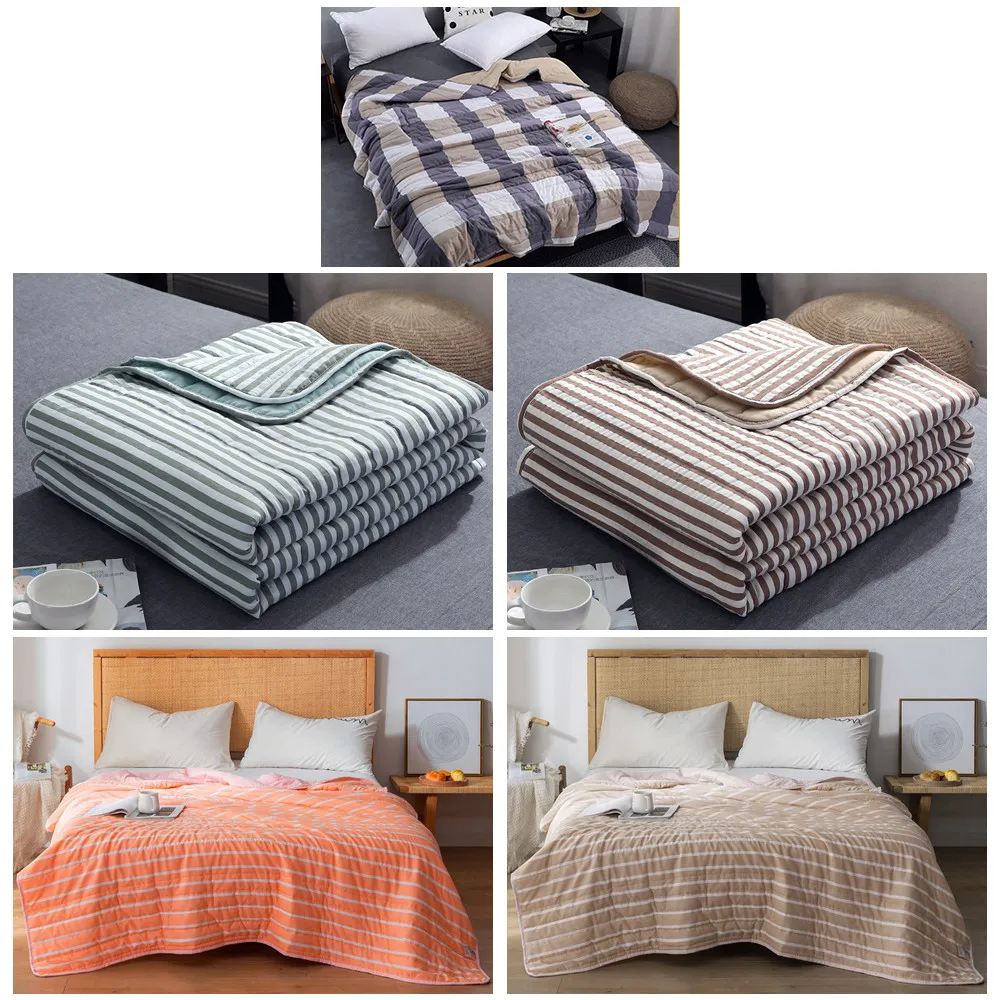 ADOREHOUSE Washable Quilt Double-Sided Air Condition Comforter Summer Breathable Soft Quilt Simple Plaid Blanket Bedding Quilt
ADOREHOUSE Washable Quilt Double-Sided Air Condition Comforter Summer Breathable Soft Quilt Simple Plaid Blanket Bedding Quilt