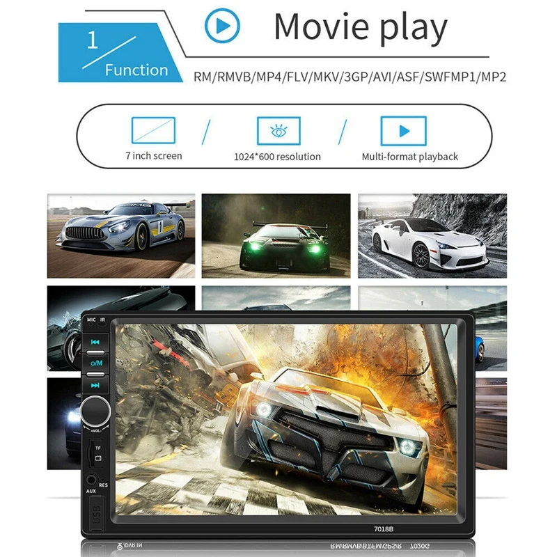 7Inch Double 2 DIN Car MP5 Player Bluetooth Press Sn Stereo GPS Navigation Radio with Rear View Camera
7Inch Double 2 DIN Car MP5 Player Bluetooth Press Sn Stereo GPS Navigation Radio with Rear View Camera