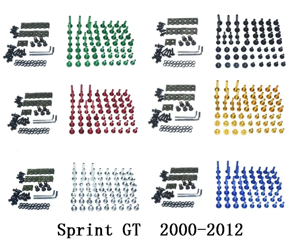 

Мотоцикл Полный Обтекатель Болты Комплект болты для кузовных работ для Fit Triumph Sprint GT 2000-2012